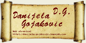 Danijela Gojaković vizit kartica